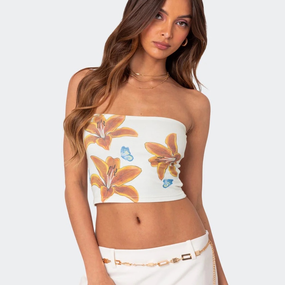 NWT Edikted Tigerlily Tube Top / Size L